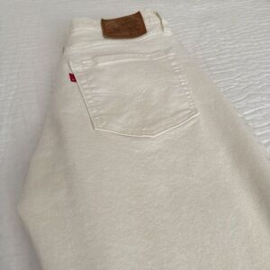 Levi's Off-White Denim Pants